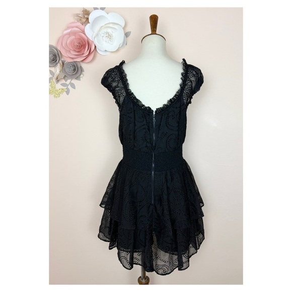 Alice + Olivia Black Lace Romper - Picture 13 of 15